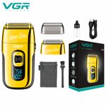 Ingrijire personala si Cosmetice - Aparate & accesorii ingrijire personala - Aparate de ras si tuns - Aparat de Ras Profesional VGR V-332 SuperTrim, Afisaj LED Digital, Autonomie 150 Minute, Auriu - Infinity.ro