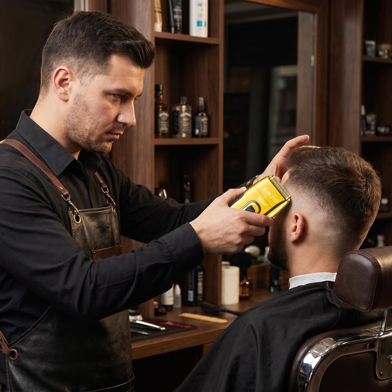 Ingrijire personala si Cosmetice - Aparate & accesorii ingrijire personala - Aparate de ras si tuns - Aparat de Ras Profesional VGR V-332 SuperTrim, Afisaj LED Digital, Autonomie 150 Minute, Auriu - Infinity.ro