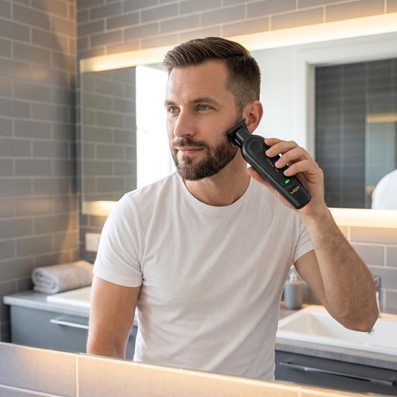 Ingrijire personala si Cosmetice - Aparate & accesorii ingrijire personala - Aparate de ras si tuns - Aparat de tuns fara fir VGR V-995, 4 distantiere, Autonomie 300min, Acumulator 2000mAh, Negru - Infinity.ro