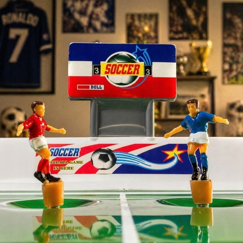 Jucarii, Copii si Bebe - Jucarii si jocuri - Jucarii & jocuri educative - Jocuri si jucarii educative - Joc de Masa Tip Fotbal cu Jucatori pe Arc XXL, 22 Jucatori, Teren Mare, Joc Interactiv pentru Copii si Familie,NewEvo - Infinity.ro