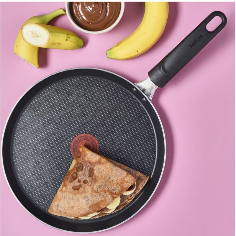 Casa si Gradina - Bucatarie si vesela - Vase pentru gatit - Tigai si seturi - Tigaie de clatite Tefal Simple Cook, Thermo-Signal, invelis antiaderent din titan, 25 cm - Infinity.ro