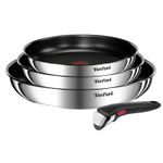 Casa si Gradina - Bucatarie si vesela - Vase pentru gatit - Tigai si seturi - Set 4 piese TEFAL Ingenio Emotion, tigaie de 22/24/28 cm, maner detasabil, invelis antiaderent - Infinity.ro