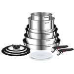 Casa si Gradina - Bucatarie si vesela - Vase pentru gatit - Tigai si seturi - Set 13 piese Tefal Ingenio Emotion, oala 16 / 20 cm, tigaie 22 / 24 / 28 cm, wok 26 cm, 2 manere detasabile - Infinity.ro