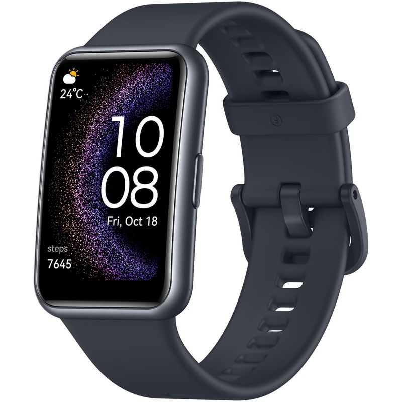 Laptop, Telefoane si Tablete - Wearables si gadgeturi - Wearables - Smartwatch-uri - Smartwatch Huawei Watch FIT SE, Silicone Strap, Starry Black - Infinity.ro