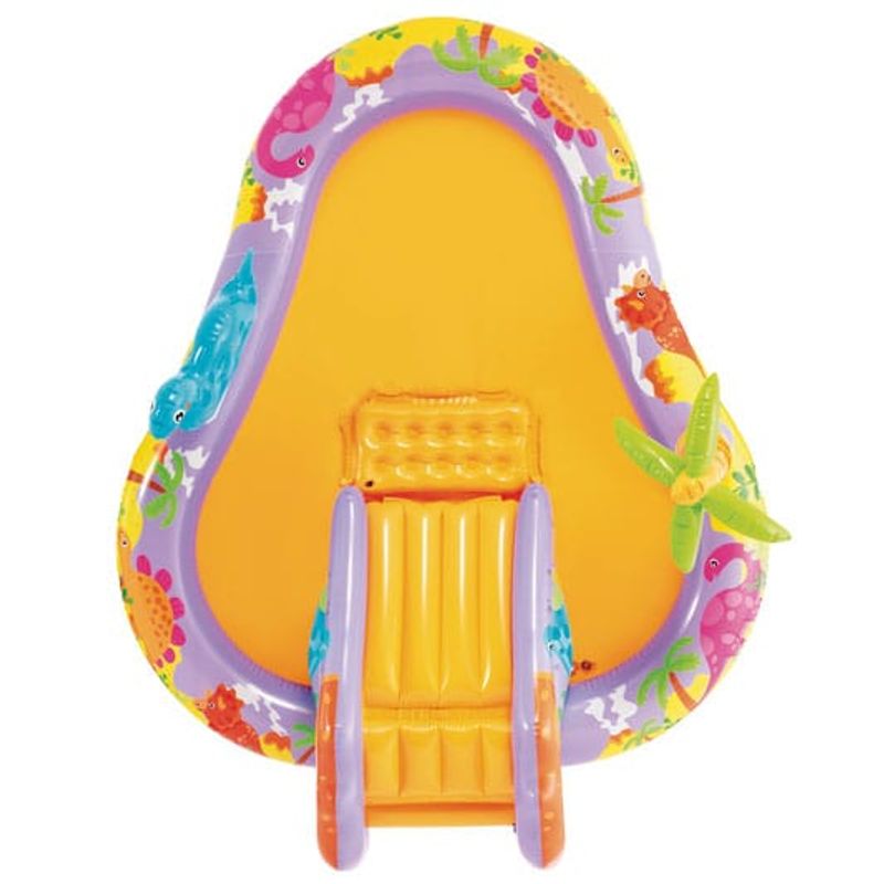 Casa si Gradina - Gradina si terasa - Piscine si accesorii - Piscine copii - Piscina gonflabila copii Intex 56139 Dino Park, tobogan, fantana arteziana, multicolor KID428628 - Infinity.ro