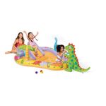 Casa si Gradina - Gradina si terasa - Piscine si accesorii - Piscine copii - Piscina gonflabila copii Intex 56139 Dino Park, tobogan, fantana arteziana, multicolor KID428628 - Infinity.ro