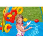 Casa si Gradina - Gradina si terasa - Piscine si accesorii - Piscine copii - Piscina gonflabila copii Intex 57453 Rainbow, 2 bazine, tobogan si jocuri interactive KID402499 - Infinity.ro