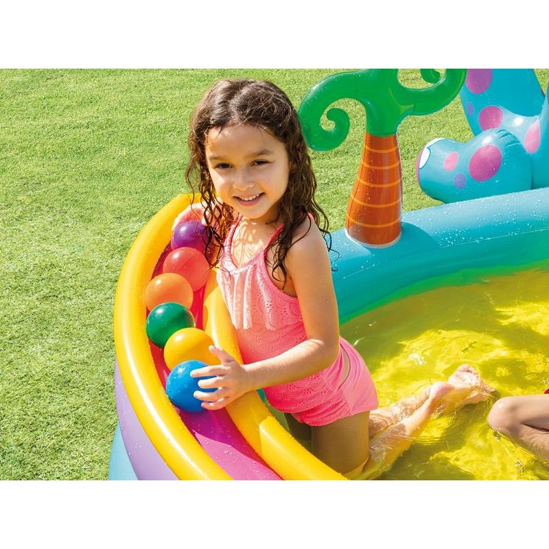Casa si Gradina - Gradina si terasa - Piscine si accesorii - Piscine copii - Piscina gonflabila copii Intex 57135 Dino, tobogan si pulverizator de apa KID402505 - Infinity.ro