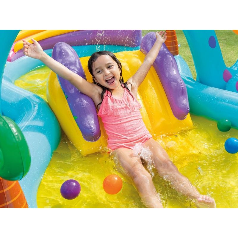 Casa si Gradina - Gradina si terasa - Piscine si accesorii - Piscine copii - Piscina gonflabila copii Intex 57135 Dino, tobogan si pulverizator de apa KID402505 - Infinity.ro