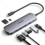 PC, gaming si accesorii - Retelistica - Hub-uri - Hub Anker Nano USB-C Multi-Port 7-in-1 4K 85W Gri - Infinity.ro