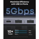 PC, gaming si accesorii - Retelistica - Hub-uri - Hub Anker Nano USB-C Multi-Port 7-in-1 4K 85W Gri - Infinity.ro