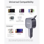 Laptop, Telefoane si Tablete - Telefoane mobile si accesorii - Accesorii Telefoane - Incarcatoare telefoane - Incarcator auto Anker Nano 75W, USB-C 45W + port USB-C 30W, Negru, cablu retractabil 75 cm - Infinity.ro