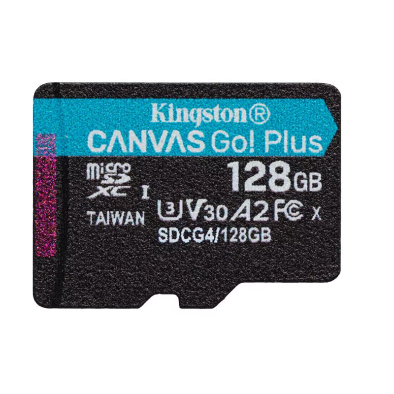 TV, Audio-Video si Foto - Aparate foto si accesorii - Accesorii foto si video - Carduri memorie - Card de memorie Kingston CanvasGo! Plus, 128GB, microSDXC, UHS-I U3, Clasa 10 - Infinity.ro