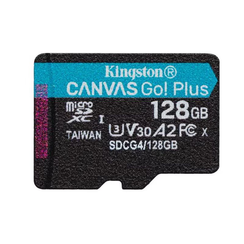 TV, Audio-Video si Foto - Aparate foto si accesorii - Accesorii foto si video - Carduri memorie - Card de memorie Kingston CanvasGo! Plus, 128GB, microSDXC, UHS-I U3, Clasa 10 - Infinity.ro