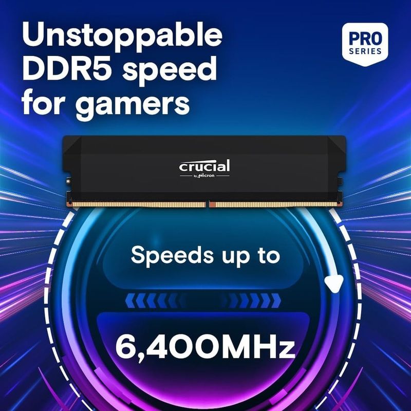 PC, gaming si accesorii - Componente PC - Componente - Memorii RAM - Memorii Crucial Pro OC Gaming, 32GB 2x16, DDR5, 6400MHz, CL38 - Infinity.ro