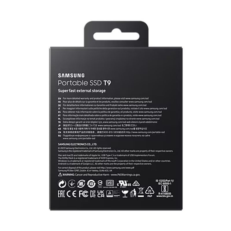 PC, gaming si accesorii - Periferice PC - SSD-uri externe - SSD extern Samsung T9 Black, 2TB, USB 3.2, Black - Infinity.ro
