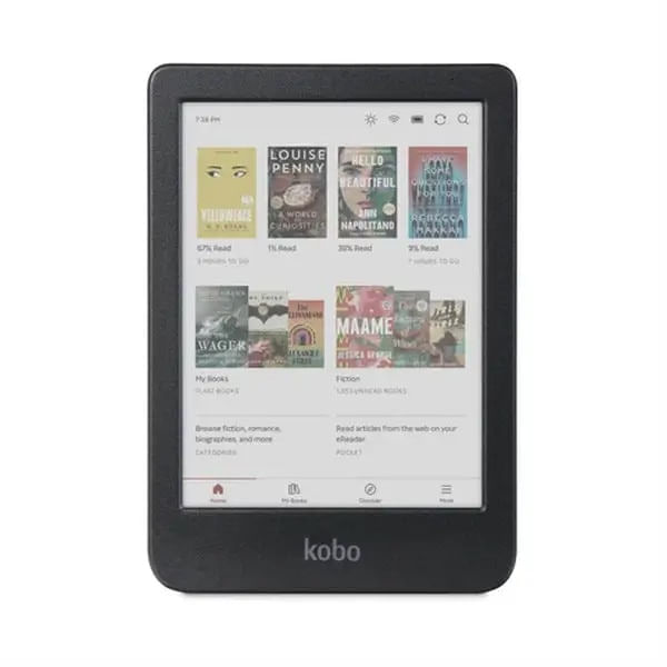 EBook Reader Kobo Clara Colour, 6" E Ink Kaleido, 16GB, Wi-Fi, IPX8, Negru