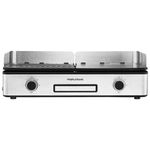 Electronice si Electrocasnice - Electrocasnice bucatarie - Aparate de gatit & desert - Gratare electrice - Grill electric Morphy Richards MGS1002, 2400W, argintiu - Infinity.ro