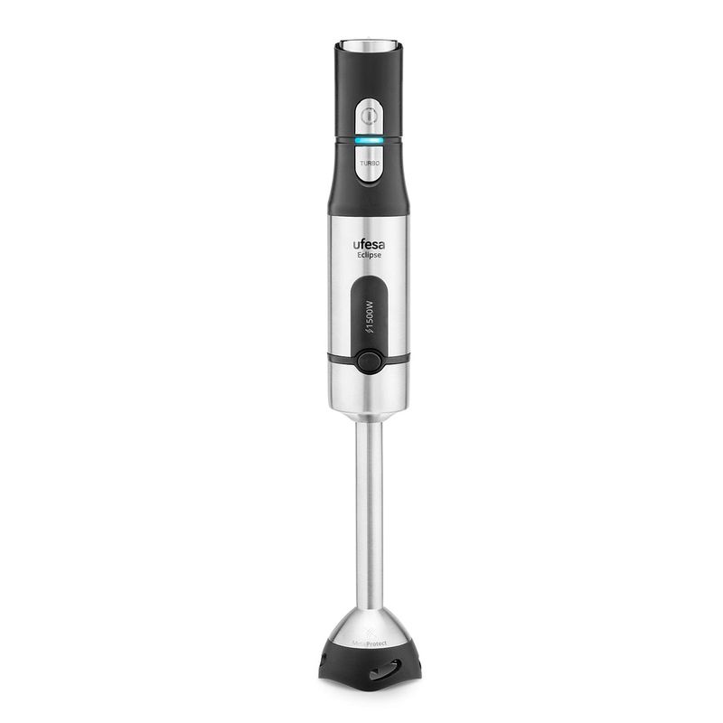 Electronice si Electrocasnice - Electrocasnice bucatarie - Mixere, tocatoare & roboti de bucatarie - Blendere si mini tocatoare - Set blender vertical UFESA ECLIPSE MAX, 1500 W, negru, cu suport ustensile, metal - Infinity.ro