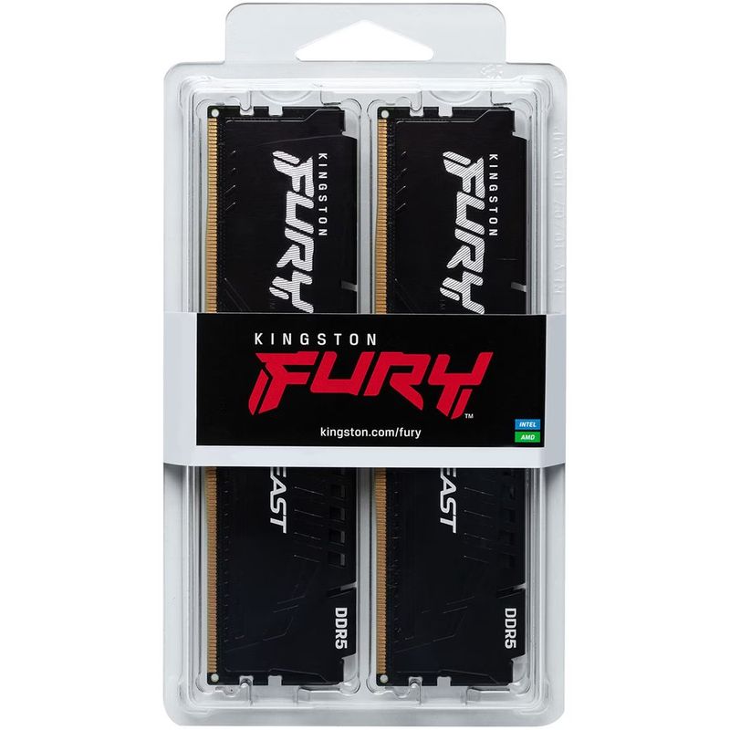 PC, gaming si accesorii - Componente PC - Componente - Memorii RAM - Memorie Kingston FURY Beast Black EXPO, 64GB (2x32GB) DDR5, 6000MT/s, CL36 - Infinity.ro