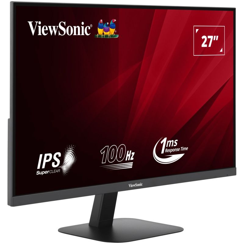 PC, gaming si accesorii - Desktop PC & monitoare - Monitoare - Monitor LED IPS ViewSonic VA2708-2K-HD 27", QHD (2560x1440), 100Hz, 1ms (MPRT), HDR10, HDMI, DisplayPort, negru - Infinity.ro