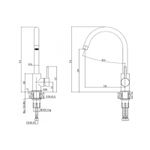 Casa si Gradina - Sanitare - Chiuveta bucatarie si accesorii - Baterii bucatarie - Baterie bucatarie compozit Alveus Roxa G 81, concrete, pipa inalta, rotativa - Infinity.ro