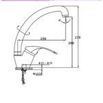 Casa si Gradina - Sanitare - Chiuveta bucatarie si accesorii - Baterii bucatarie - Baterie Alveus GM 230 G55, material alama, pipa lebada, rotativa, bej - Infinity.ro