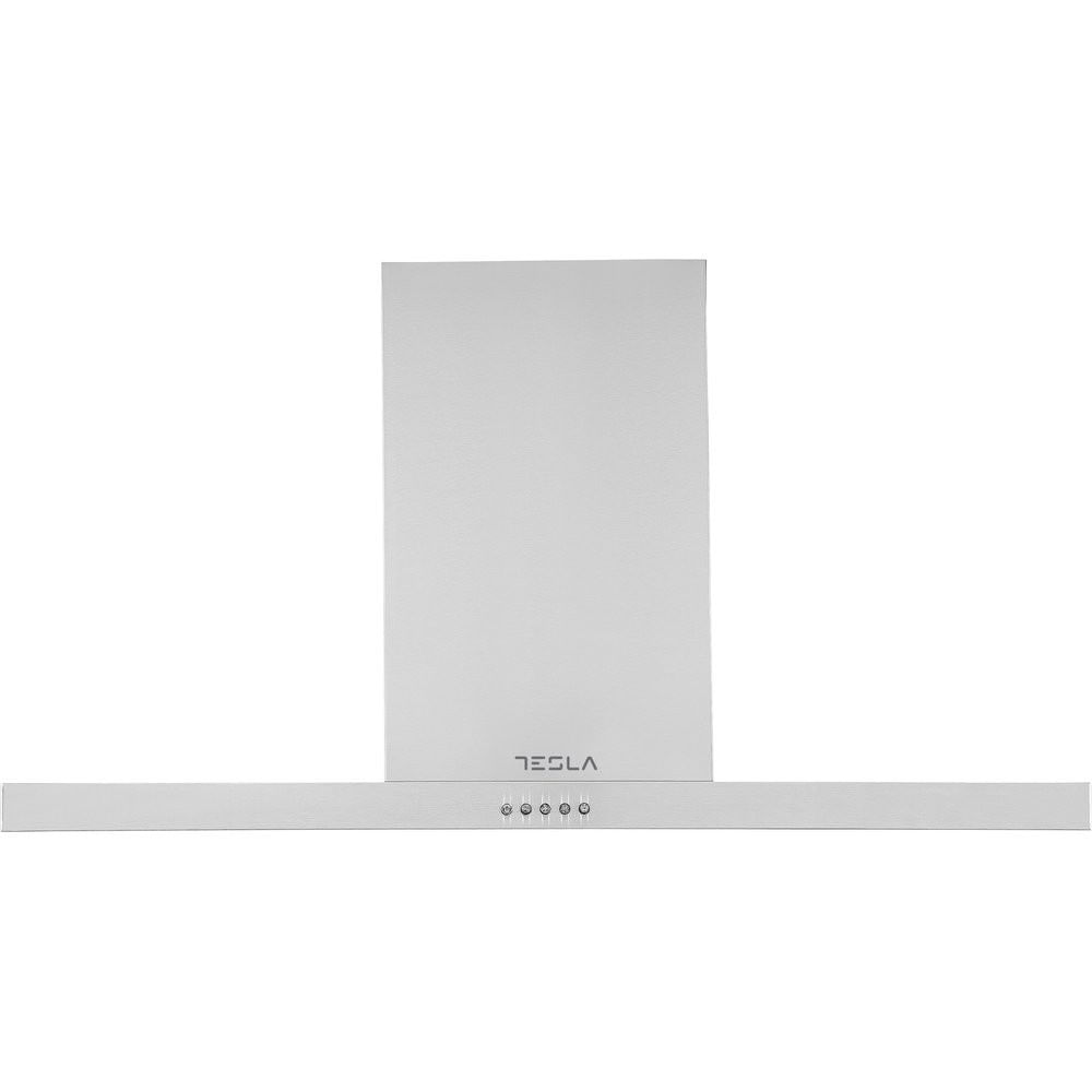 Hota decorativa Tesla DC900AX, T-shape, 630 m3/h, 1 motor 190W, 3 trepte, LED 2x2W, 90cm, Clasa B Inox