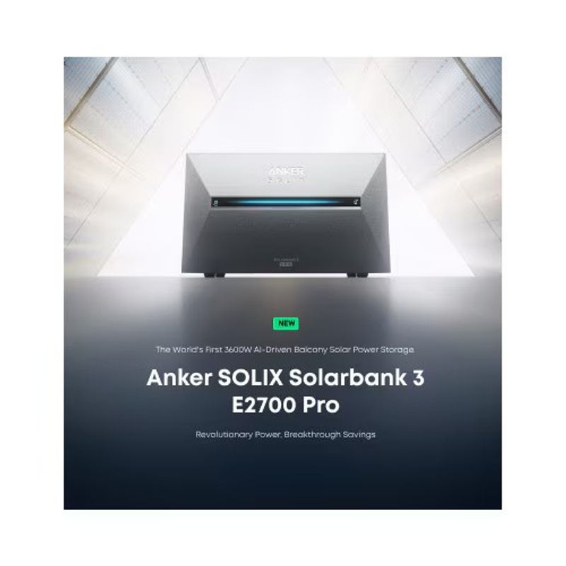 Casa si Gradina - Electrice - Panouri solare si accesorii - Accesorii panouri solare - Centrala fotovoltaica Anker SOLIX Solarbank 3 E2700 Pro sistem Plug&Play DIY, 2700Wh, 1200W - Infinity.ro