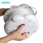 Jucarii, Copii si Bebe - Igiena si ingrijire - Baia bebelusului - Olite si reductoare WC - Olita portabila si pliabila U-Grow, 1 - 6 ani, Margini Rotunjite, Baza antiderapanta, Usor de Curatat, Alba - Infinity.ro