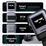 Laptop, Telefoane si Tablete - Telefoane mobile si accesorii - Accesorii Telefoane - Incarcatoare telefoane - Incarcator de retea UGREEN Uno 100W, GaN Fast Charger, 1x USB-A, 3x USB-C, Negru Gri - Infinity.ro