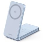 Laptop, Telefoane si Tablete - Telefoane mobile si accesorii - Accesorii Telefoane - Incarcatoare telefoane - Incarcator wireless UGREEN MagFlow 2-in-1 Qi2.2, 25W, Albastru, compact, cu unghi reglabil - Infinity.ro