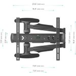 TV, Audio-Video si Foto - Accesorii TV si audio - Suporturi TV - Suport TV universal, NP47, Onkron, 40 "-75" inch, VESA 200x200-400x400 mm, Pivotant, Inclinat, Negru - Infinity.ro