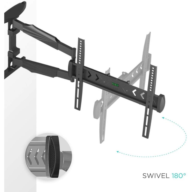 TV, Audio-Video si Foto - Accesorii TV si audio - Suporturi TV - Suport TV universal, NP47, Onkron, 40 "-75" inch, VESA 200x200-400x400 mm, Pivotant, Inclinat, Negru - Infinity.ro