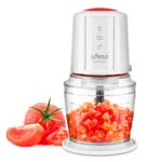 Electronice si Electrocasnice - Electrocasnice bucatarie - Mixere, tocatoare & roboti de bucatarie - Blendere si mini tocatoare - Tocator Electric UFESA FreshChop, 500W, Sistem 4 Lame, Bol 1200ml - Infinity.ro