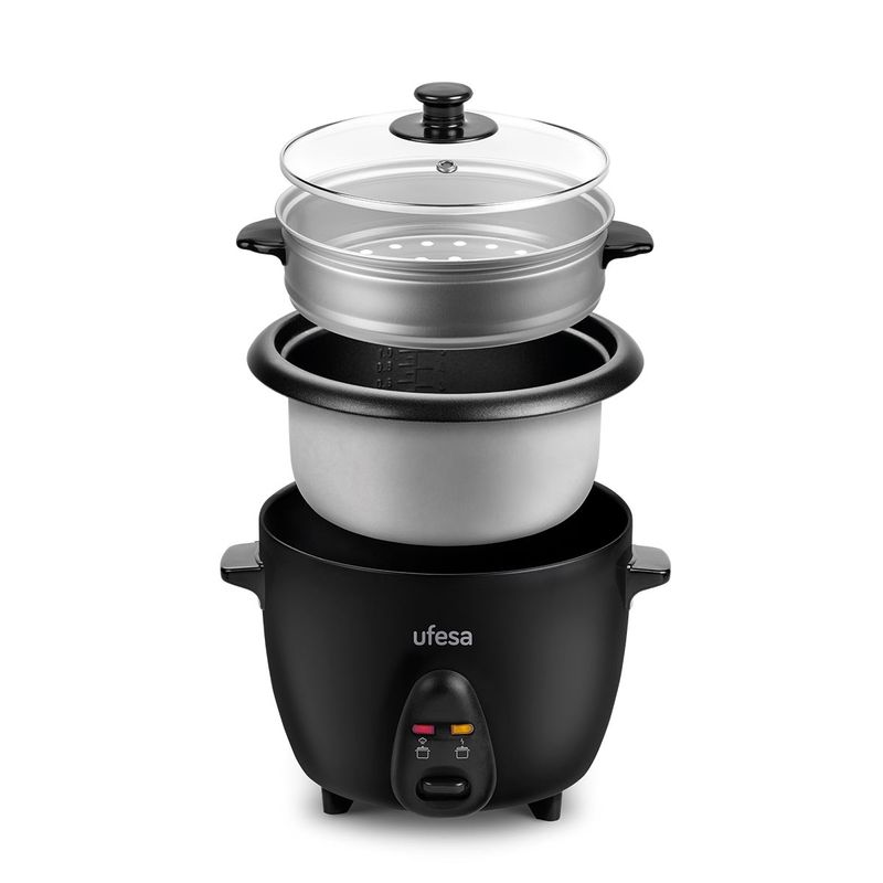 Electronice si Electrocasnice - Electrocasnice bucatarie - Aparate de gatit & desert - Aparate de gatit cu aburi - Oala cu aburi Ufesa AR4080, 700 W, 1,8 L - Infinity.ro