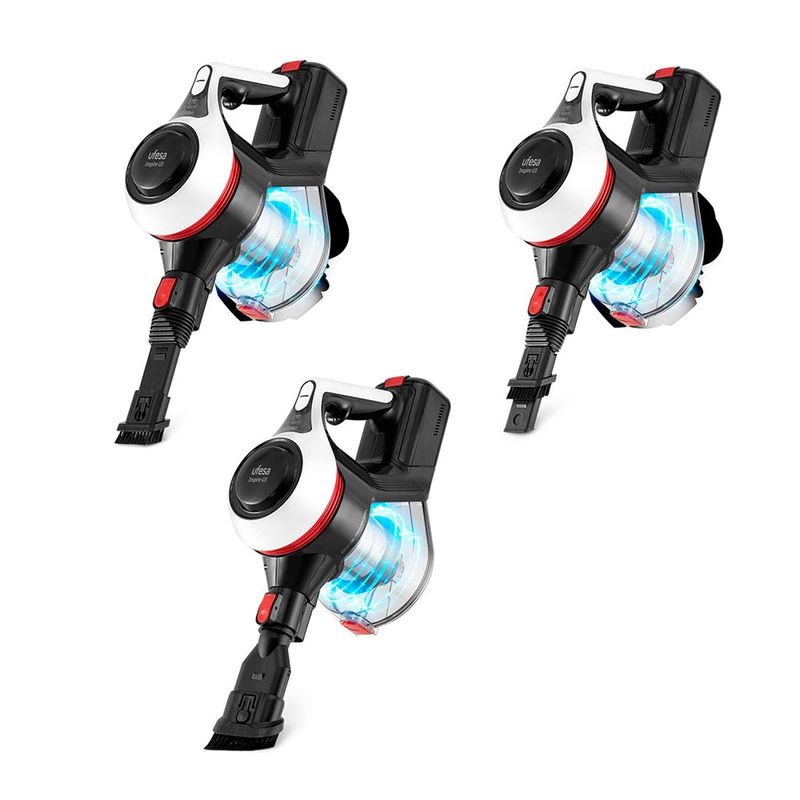 Electronice si Electrocasnice - Ingrijirea locuintei - Aspiratoare - Aspirator vertical Ufesa U3 fara sac alb-negru 40min autonomie - Infinity.ro