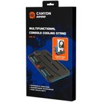 PC, gaming si accesorii - Gaming - Accesorii gaming - Accesorii console gaming - Suport de racire multifunctional Canyon CS-5 pentru Playstation 5, negru, RGB - Infinity.ro