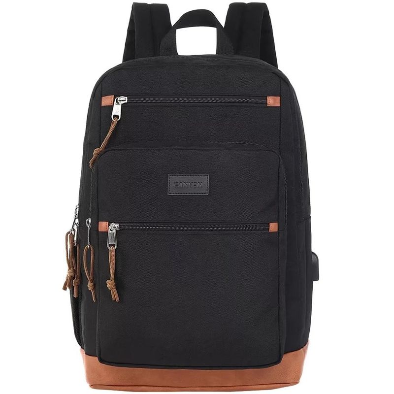 Laptop, Telefoane si Tablete - Laptopuri si accesorii - Accesorii Laptop - Genti laptop - Rucsac laptop Canyon BPS-5 22L USB Black - Infinity.ro