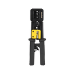 Casa si Gradina - Constructii - Scule de mana si unelte - Clesti si patenti - Cleste sertizare RJ45 RJ12 RJ11 RJ 6P RJ 8P + cutit pentru dezizolare REBEL RB-1007 - Infinity.ro