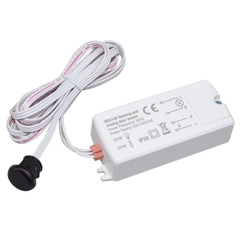 Casa si Gradina - Electrice - Smart Home - Centrale si module smart home - Senzor PIR pentru usa MCE135, detector infrarosu, LED roz - Infinity.ro