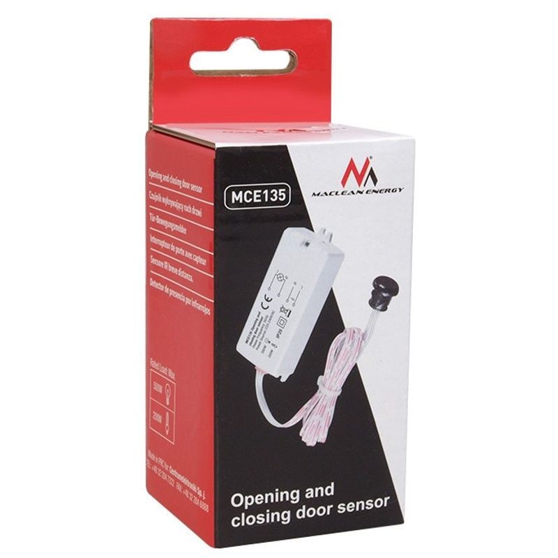 Casa si Gradina - Electrice - Smart Home - Centrale si module smart home - Senzor PIR pentru usa MCE135, detector infrarosu, LED roz - Infinity.ro