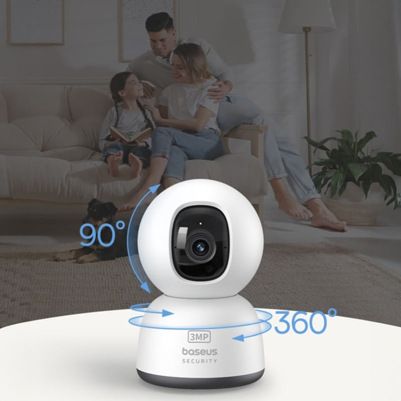 Casa si Gradina - Electrice - Smart Home - Camere de supraveghere - Camera IP Interior Baseus P1 Lite, 2K, 360 grade, Cod: S0TV002132 (Max 100 char) - Infinity.ro