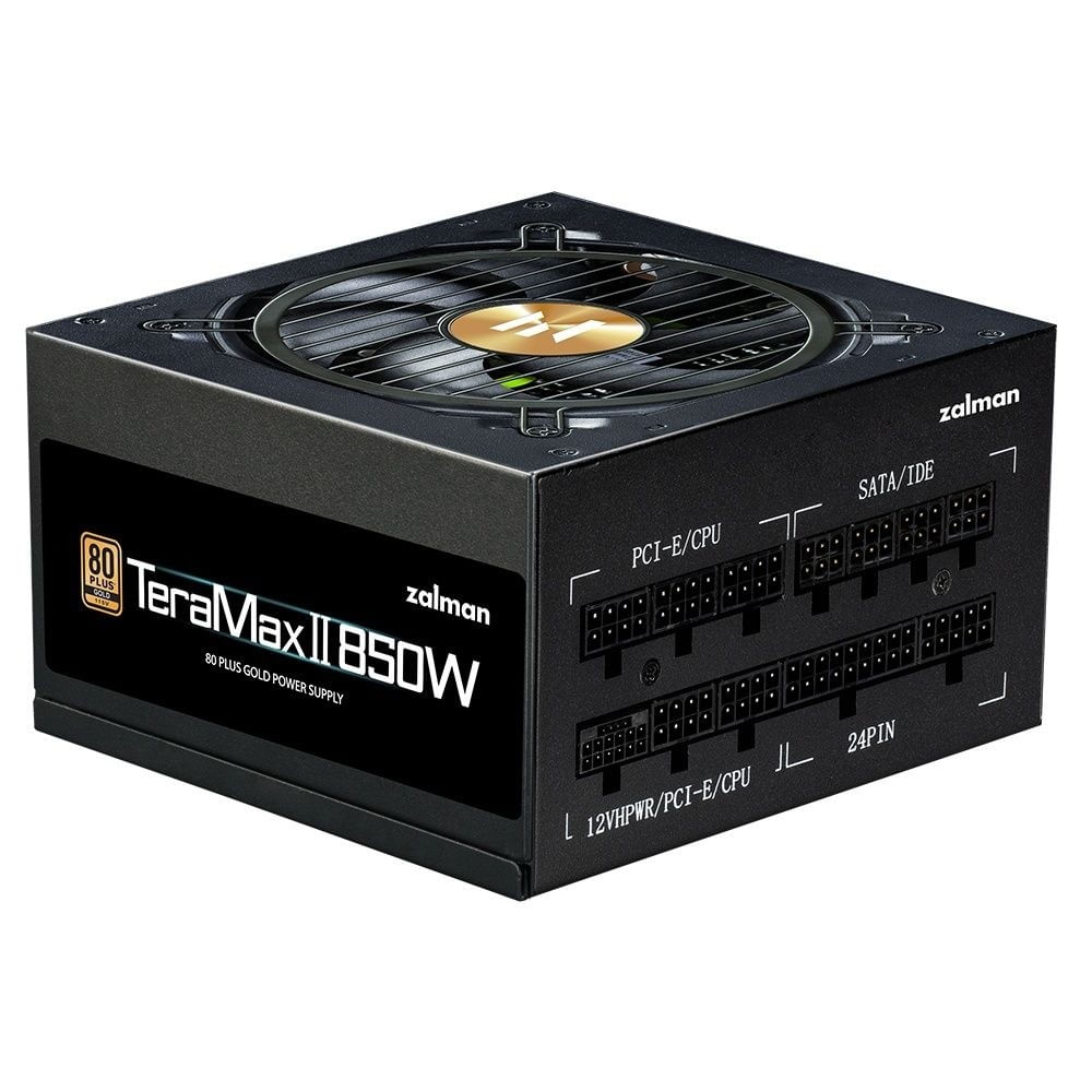 Sursa PC Zalman TeraMax II, 850W, 80+ Gold, Modulara, 12cm, Auriu/Negru
