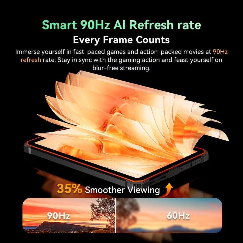 Laptop, Telefoane si Tablete - Tablete si accesorii tablete - Tablete - Tableta Blackview Active 10 Pro, 10.95 inch, Android 14, WiFi6, 2.4GHz, 5GHz, Negru - Infinity.ro