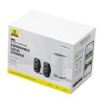 Casa si Gradina - Electrice - Smart Home - Camere de supraveghere - Camera Waterproof de Supraveghere Exterior, 2K, 16GB, 2x Camera Kit - Baseus N1 (S0TW002131) - White - Infinity.ro