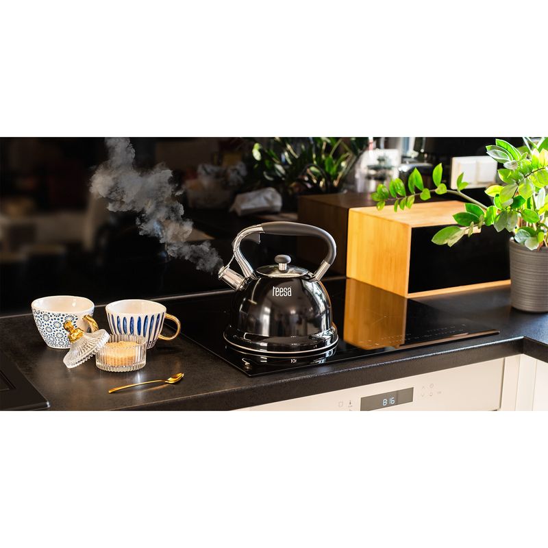 Casa si Gradina - Bucatarie si vesela - Vase pentru gatit - Ceainice si infuzoare - Ceainic, Teesa, 3L, otel inoxidabil, pentru toate tipurile de plite, negru - Infinity.ro