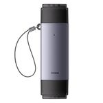 TV, Audio-Video si Foto - Aparate foto si accesorii - Accesorii foto si video - Carduri memorie - Cititor de carduri de memorie SD/TF din seria Baseus Lite, USB + USB-C, gri - Infinity.ro