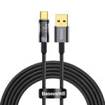 Laptop, Telefoane si Tablete - Telefoane mobile si accesorii - Accesorii Telefoane - Cabluri si adaptoare telefoane - Cablu Baseus Explorer, USB la USB-C, 100W, Fast Charging, 2m, Negru - Infinity.ro