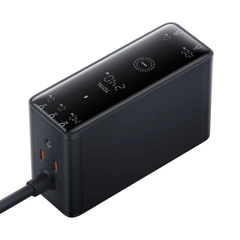 Laptop, Telefoane si Tablete - Laptopuri si accesorii - Accesorii Laptop - Docking stations - Docking Station Baseus Digital GaN Intelligent Desktop 240W Negru - Infinity.ro